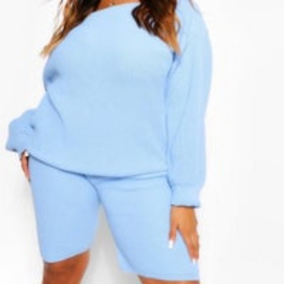 Boohoo PLUS SLASH NECK KNITTED CO-ORD - Picture 2 of 8